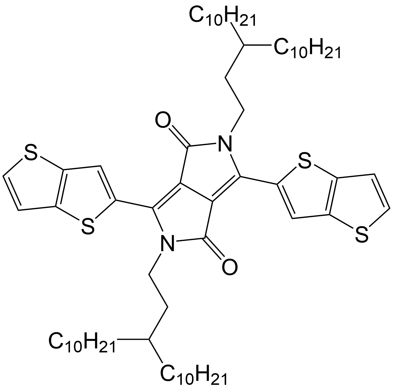 2,5-bis(3-decyltridecyl)-3,6-bis(thieno[3,2-b]thiophen-2-yl)-2,5-dihydropyrrolo[3,4-c]pyrrole- 1,4-/